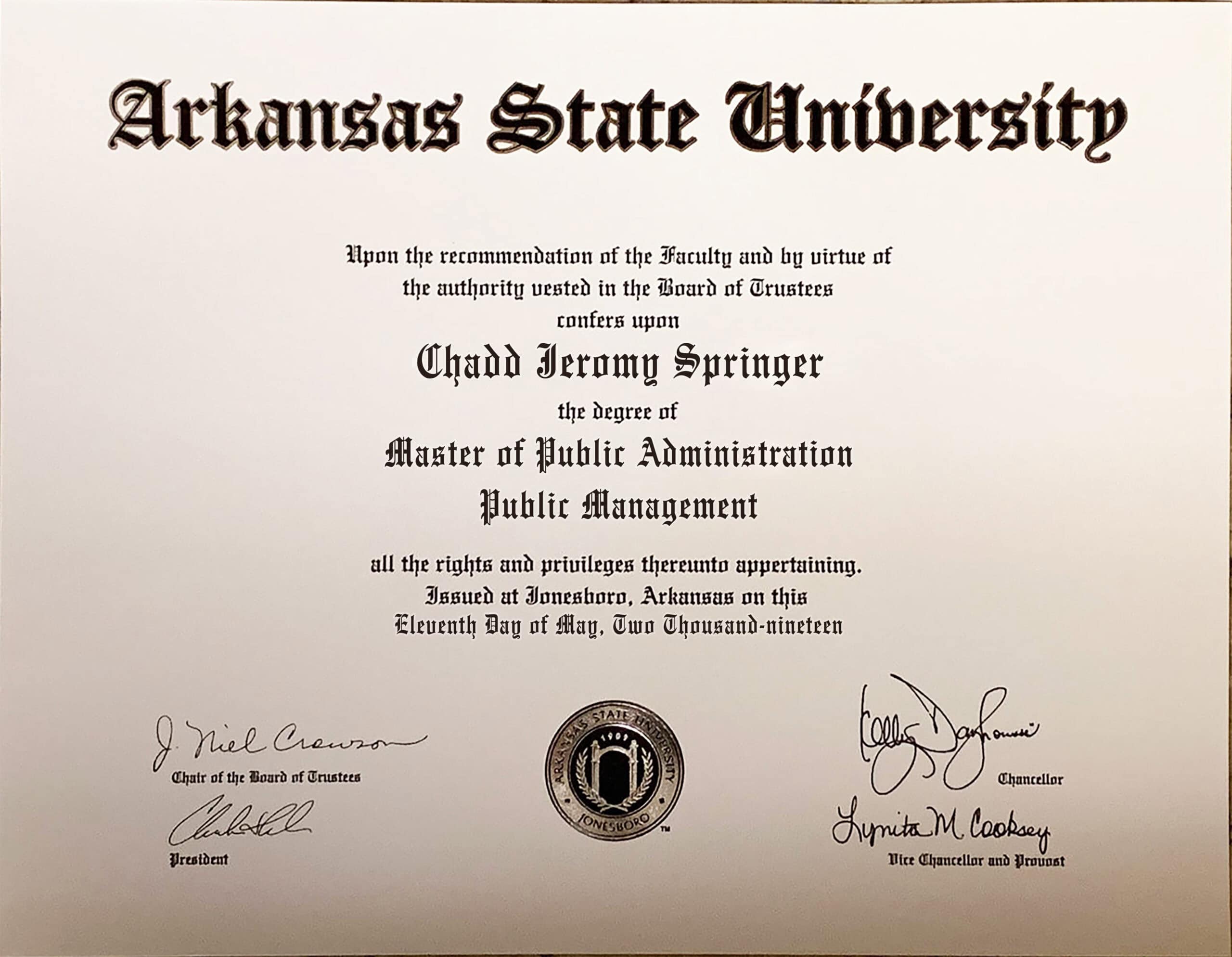 Fake Certificate from Arkansas State University Template Fake Certificate from Arkansas State University Template
