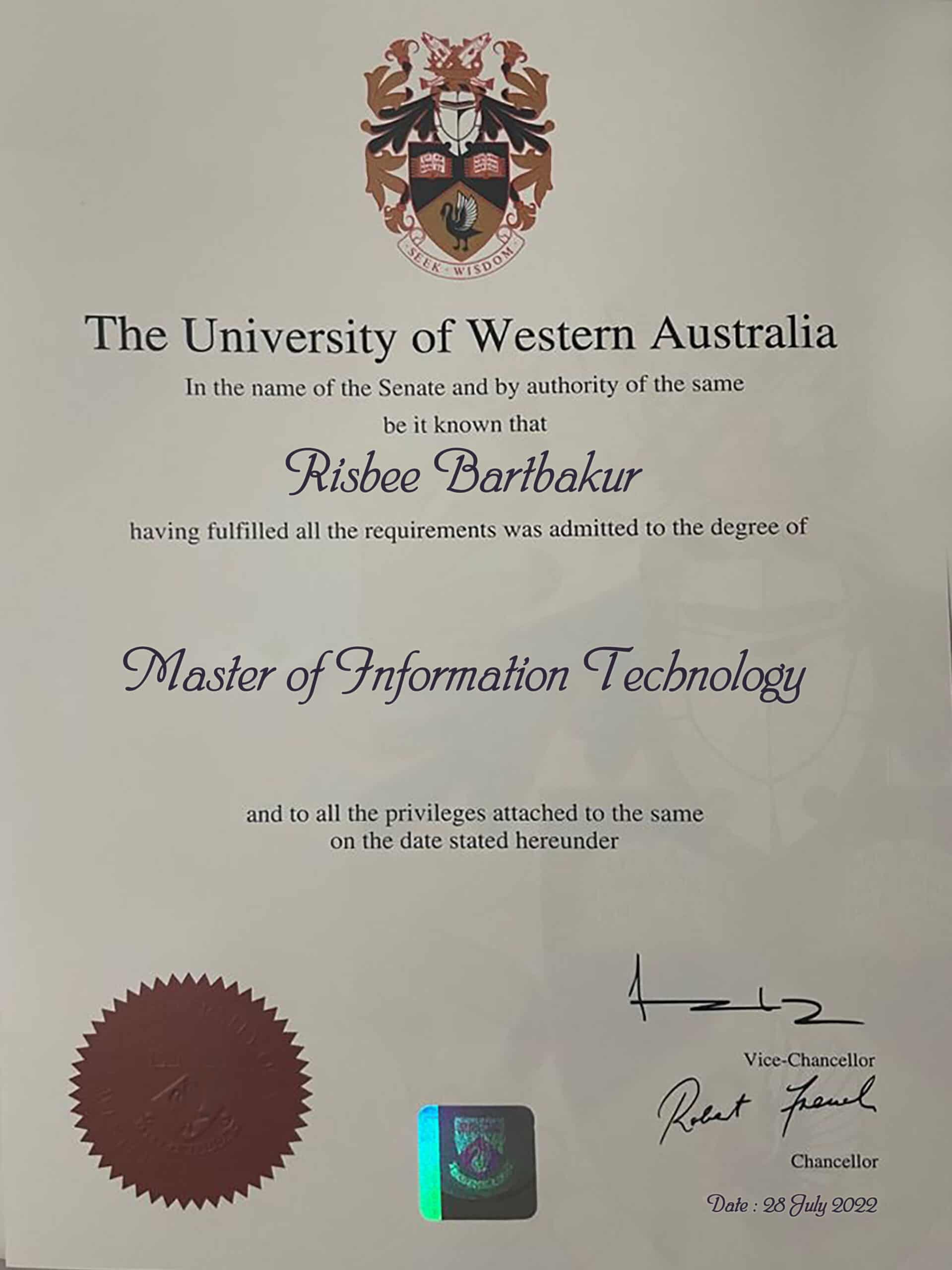 Fake Certificate from Australian Catholic University Template Fake Certificate from Australian Catholic University Template