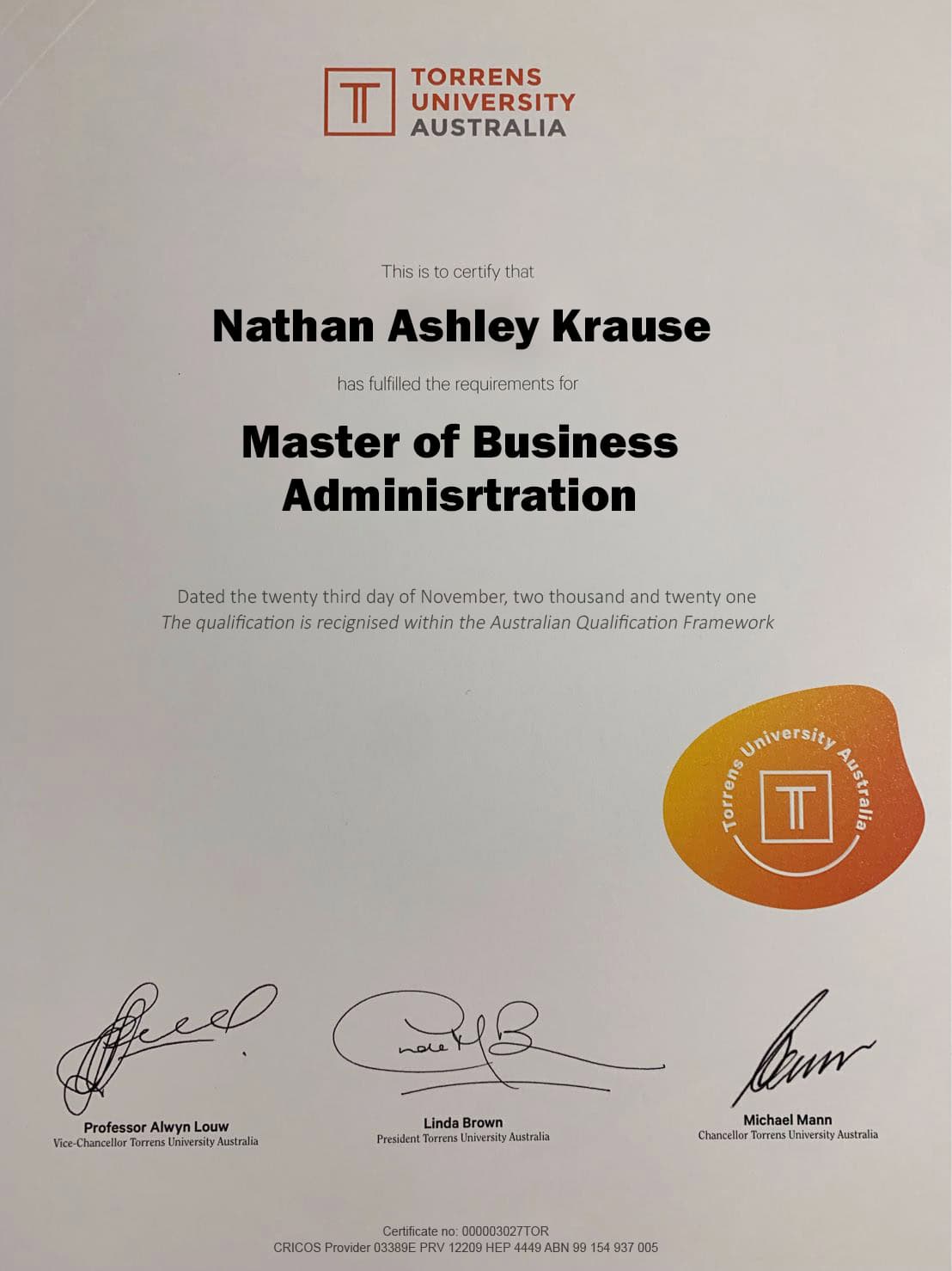 Fake Certificate from Australian National University Template Fake Certificate from Australian National University Template