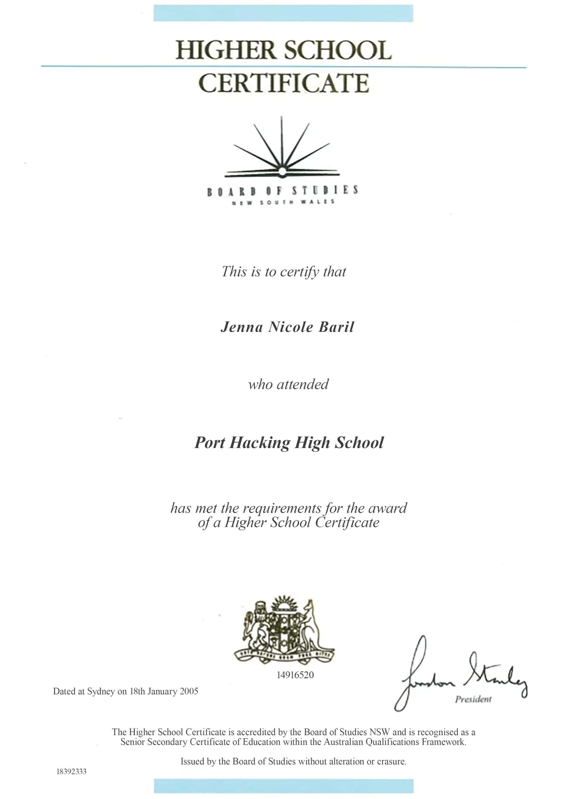Fake Certificate from Higher School Template Fake Certificate from Higher School Template