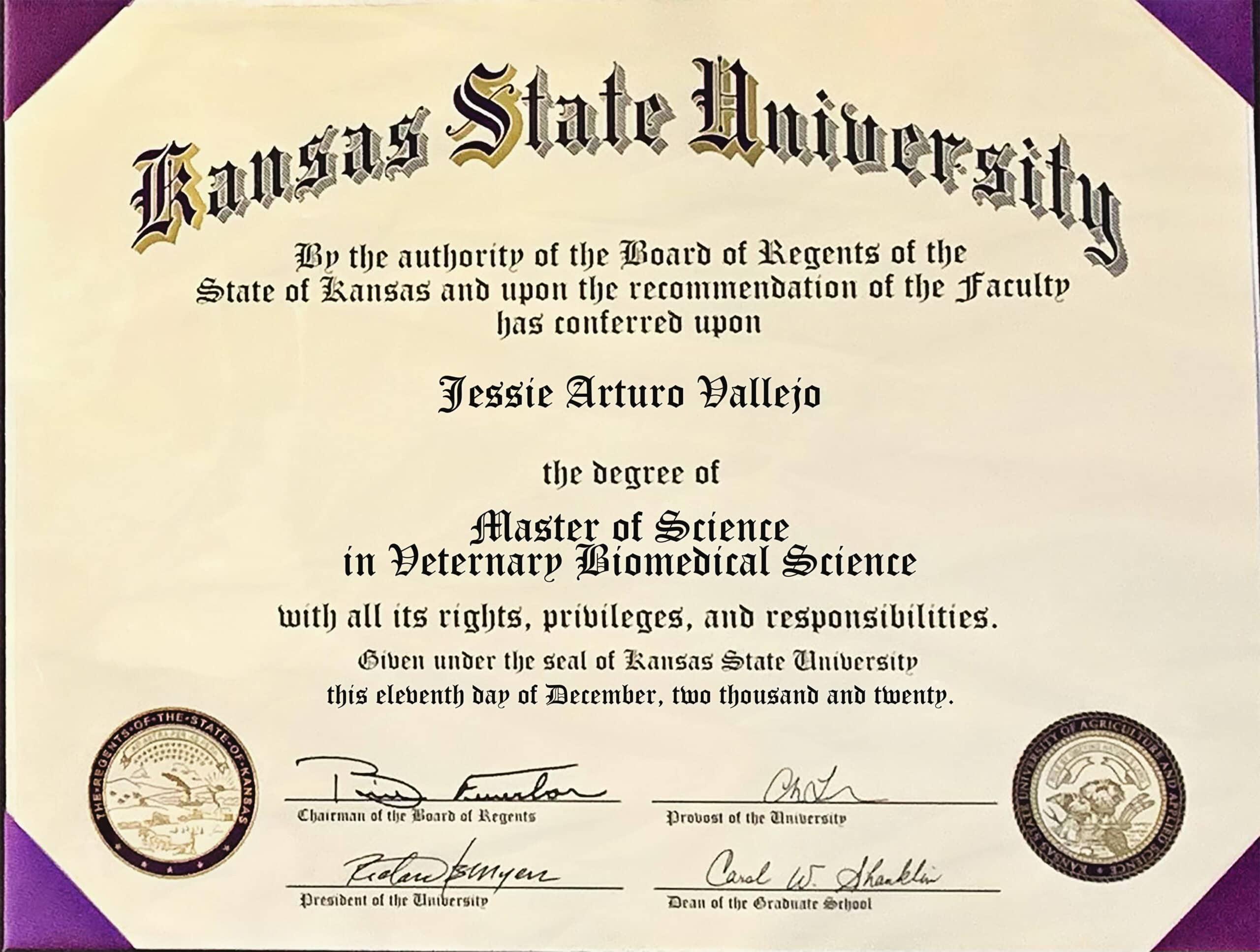 Fake Certificate from Kansas State University Template Fake Certificate from Kansas State University Template