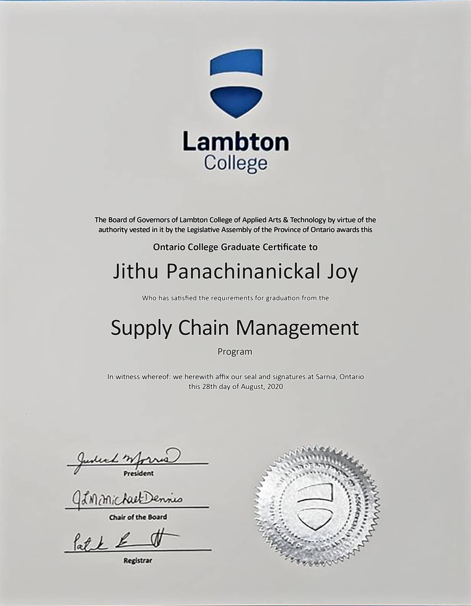 Fake Certificate from Lambton College Template Fake Certificate from Lambton College Template
