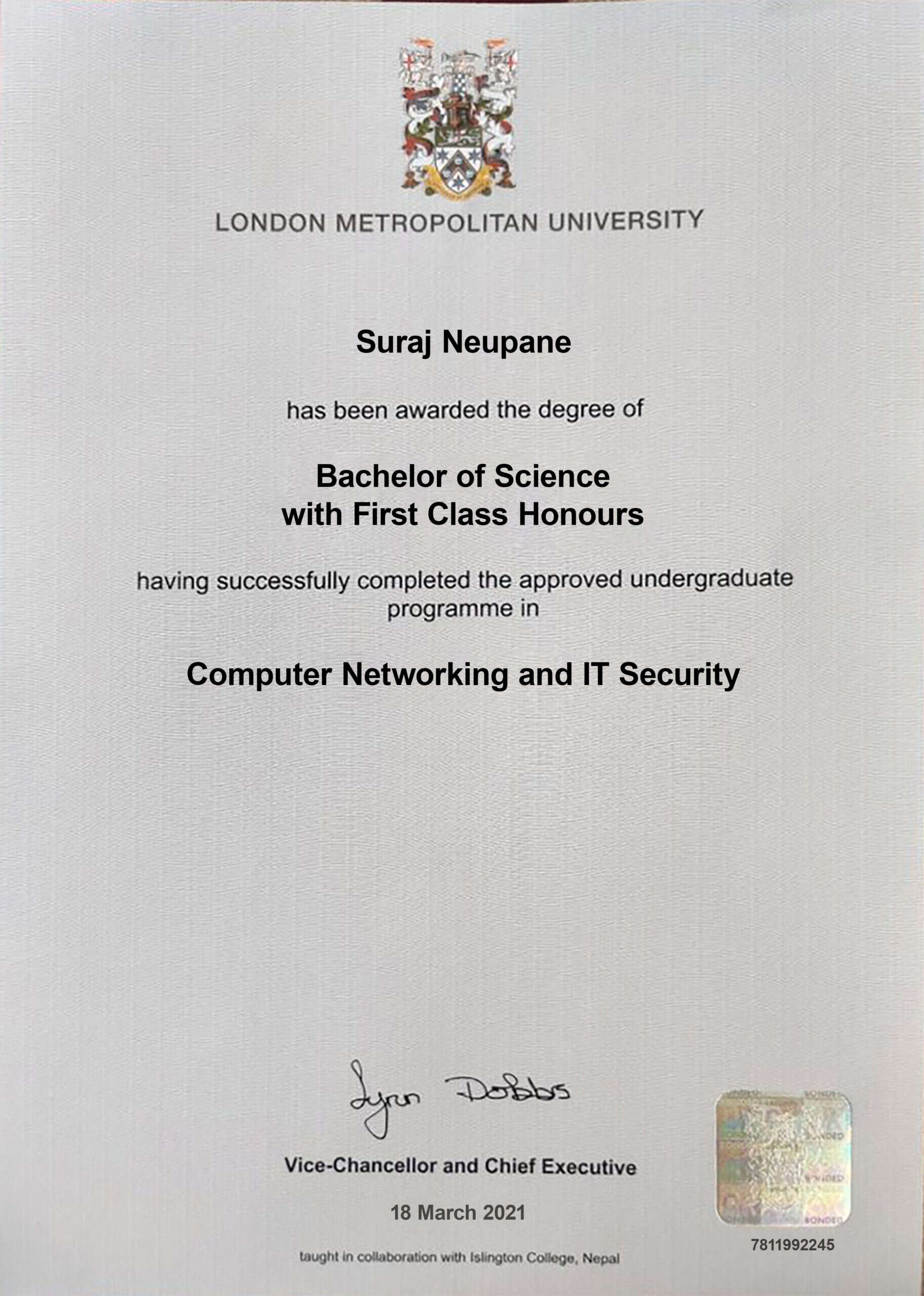 Fake Certificate from London Metropolitan University Template Fake Certificate from London Metropolitan University Template
