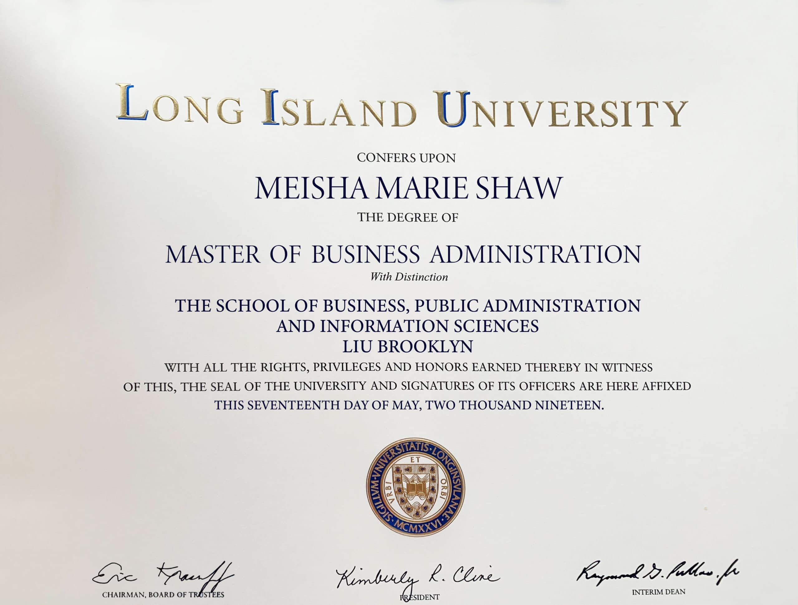 Fake Certificate from Long Island University Template Fake Certificate from Long Island University Template