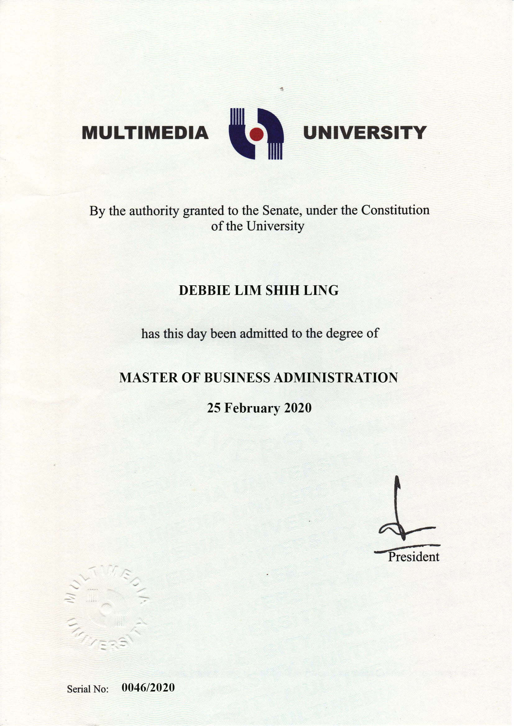 Fake Certificate from MMU University Template Fake Certificate from MMU University Template