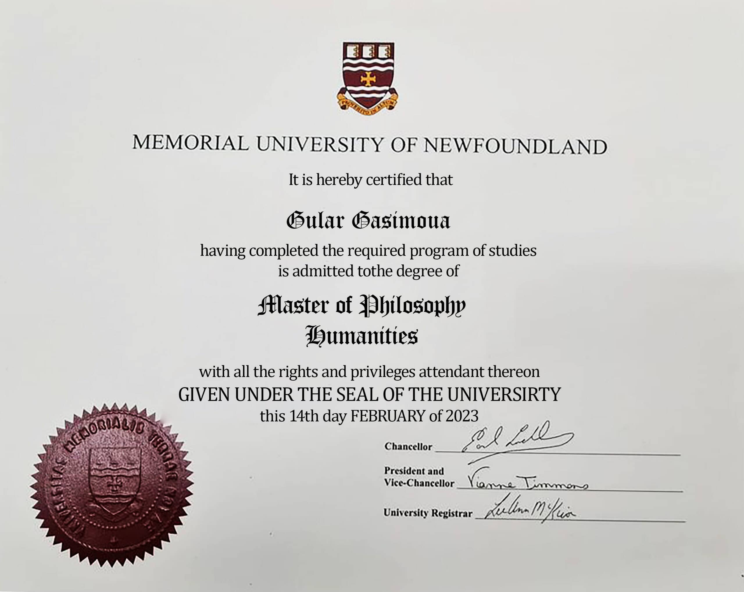 Fake Certificate from Memorial University Template Fake Certificate from Memorial University Template