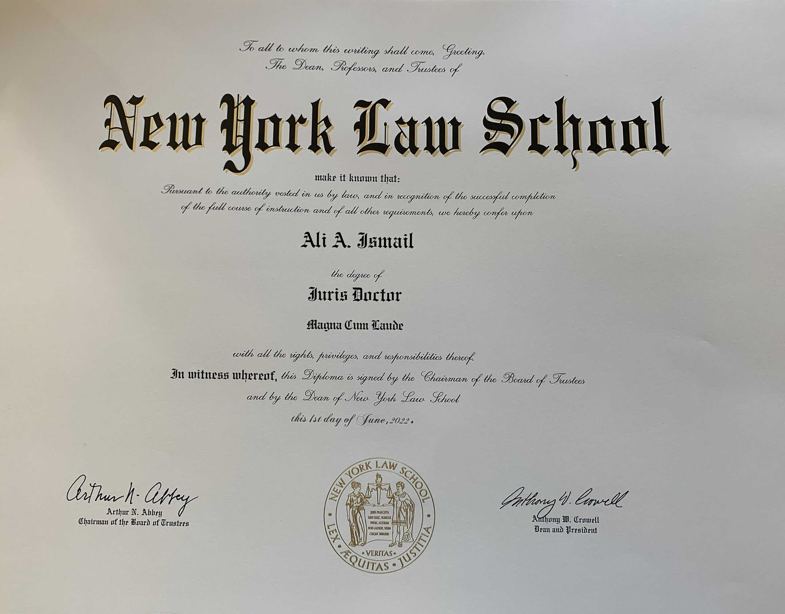 Fake Certificate from New York Law School certificate University Template Fake Certificate from New York Law School certificate University Template
