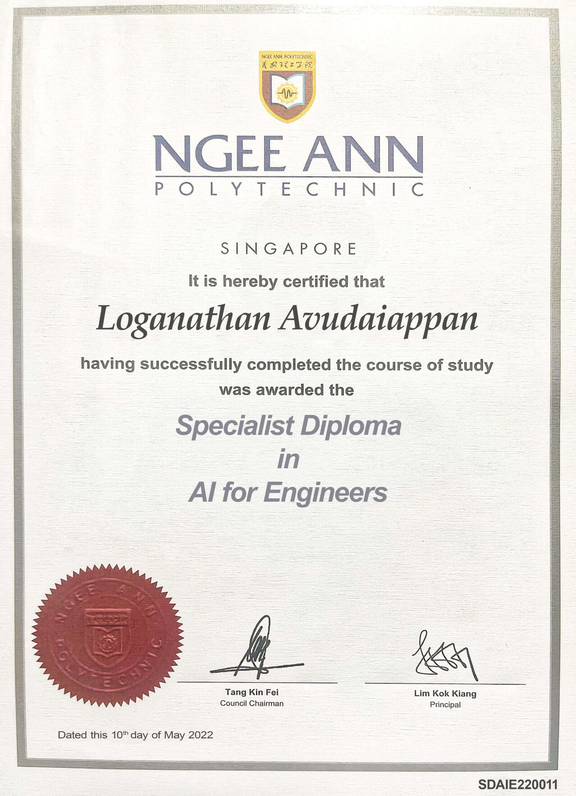 Fake Certificate from Ngee Ann Polytechnic Template Fake Certificate from Ngee Ann Polytechnic Template