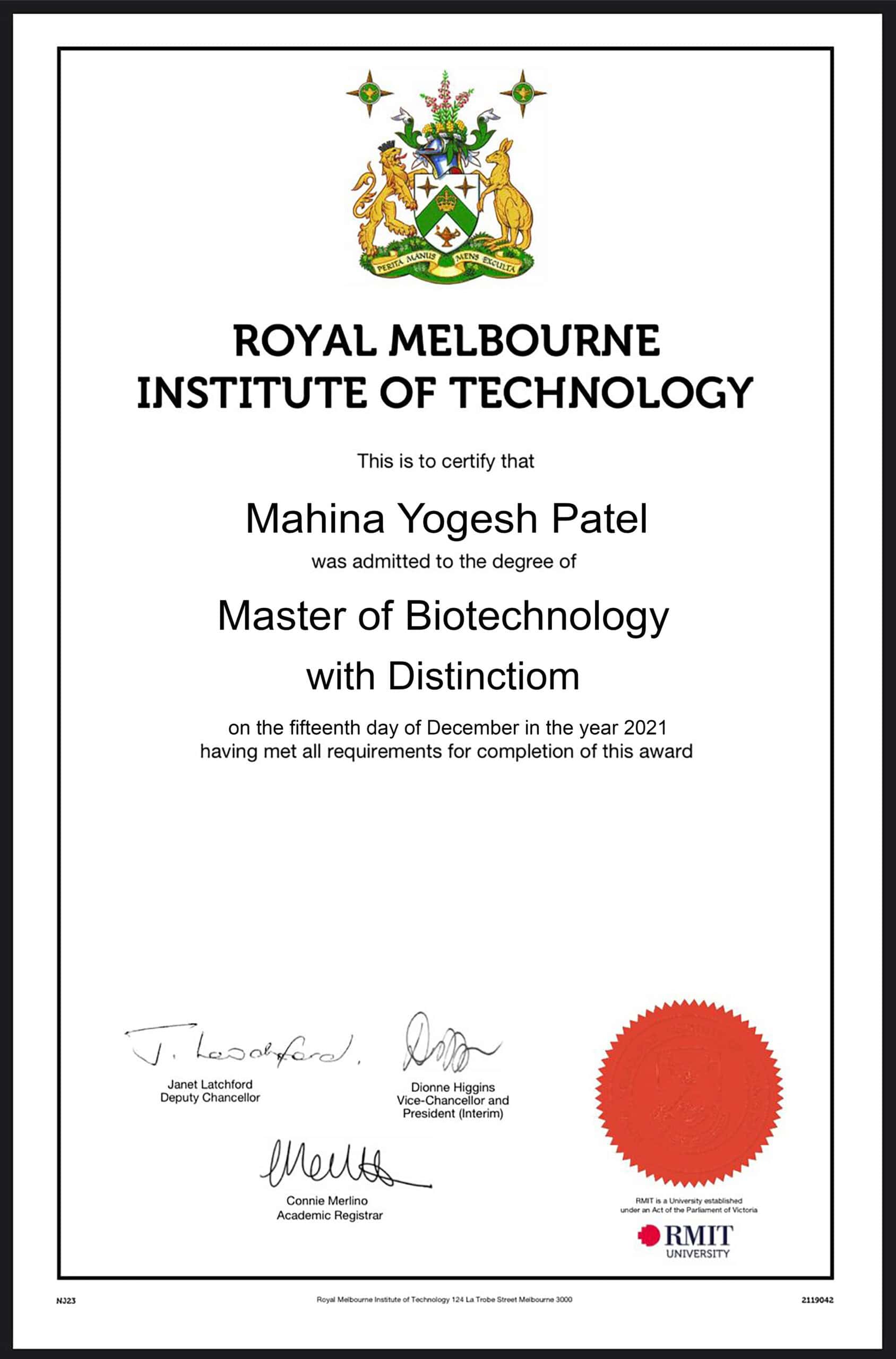 Fake Certificate from RMIT certificate Template Fake Certificate from RMIT certificate Template
