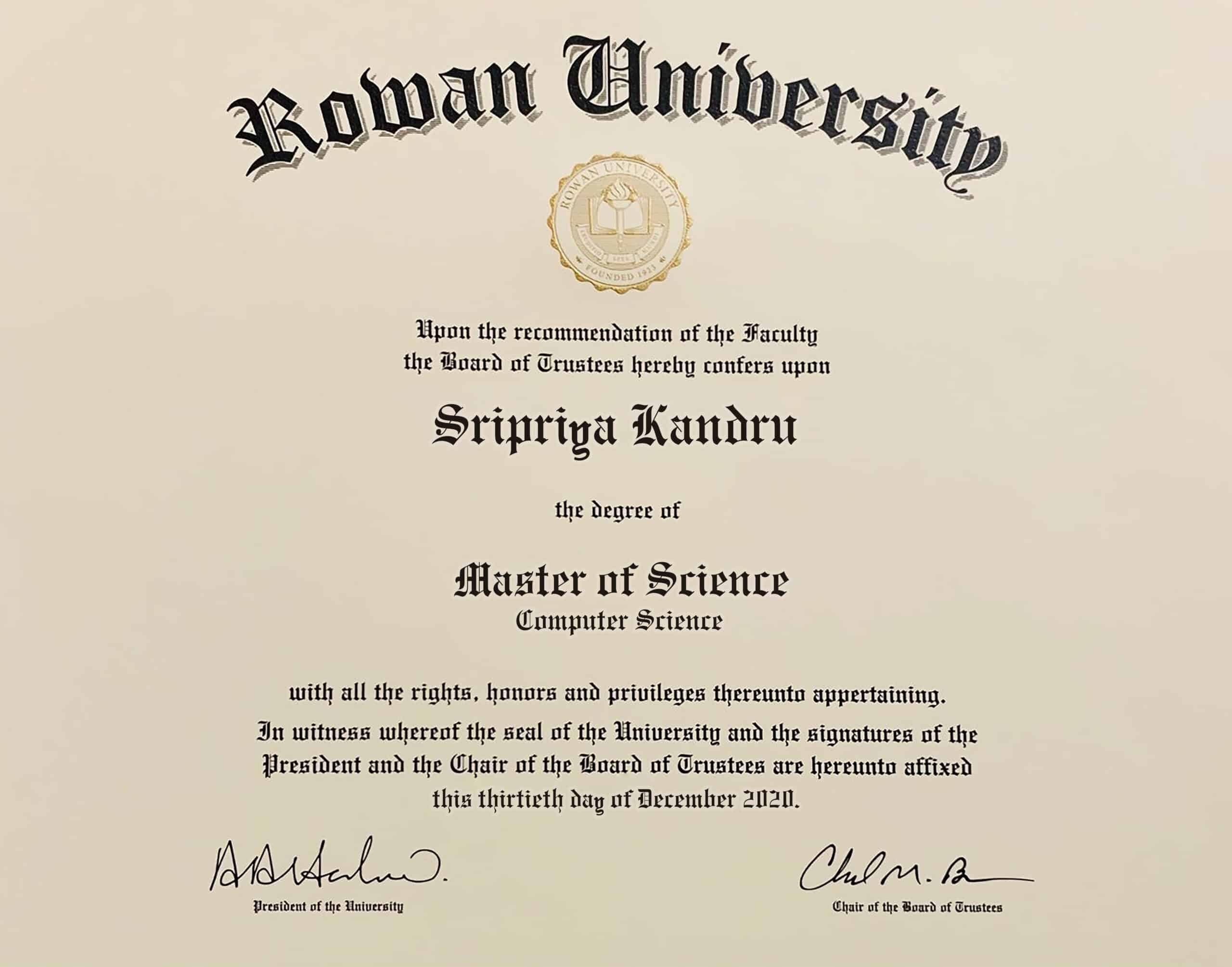 Fake Certificate from Rowan University Template Fake Certificate from Rowan University Template