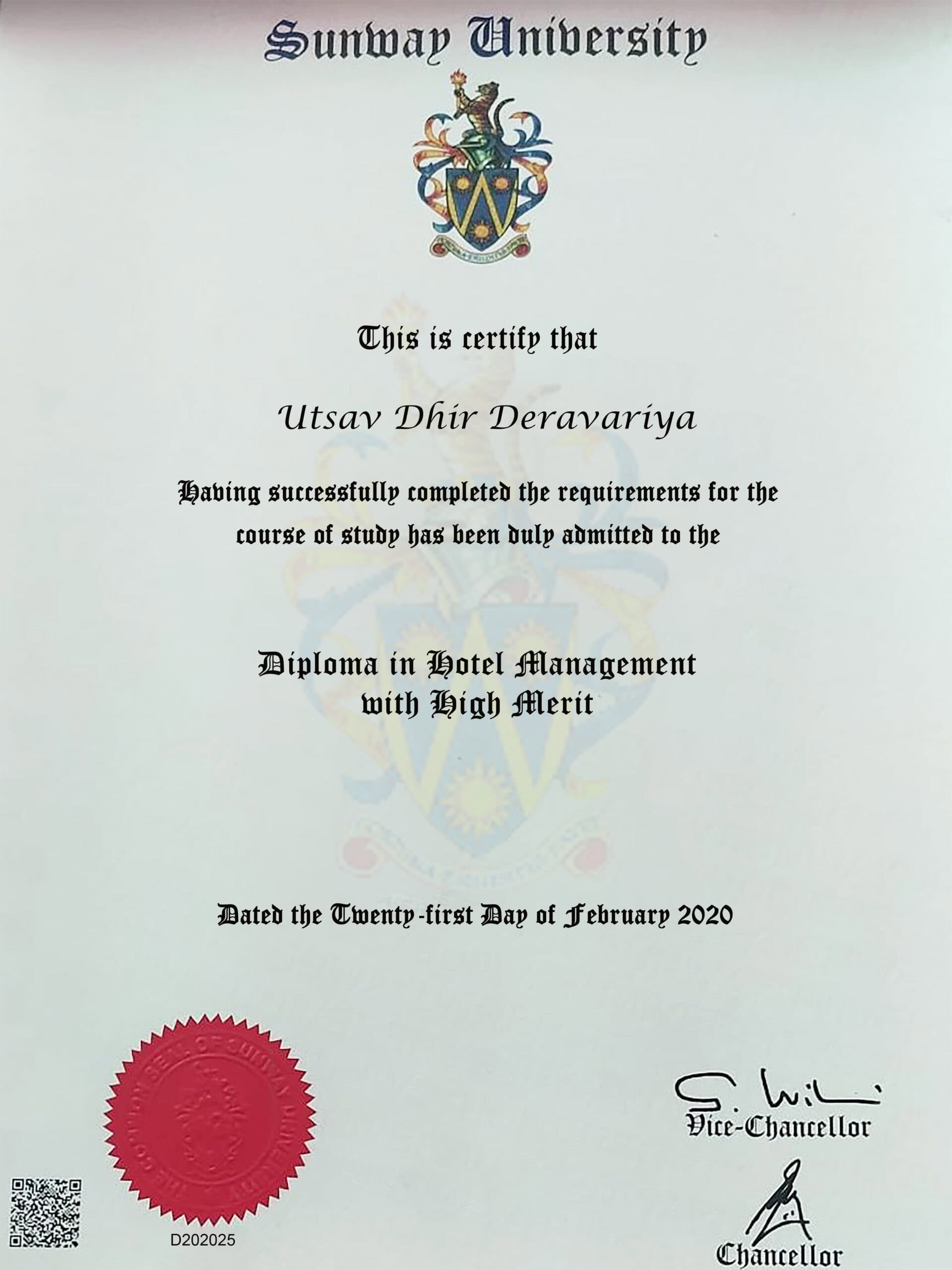 Fake Certificate from Sunway University Template Fake Certificate from Sunway University Template