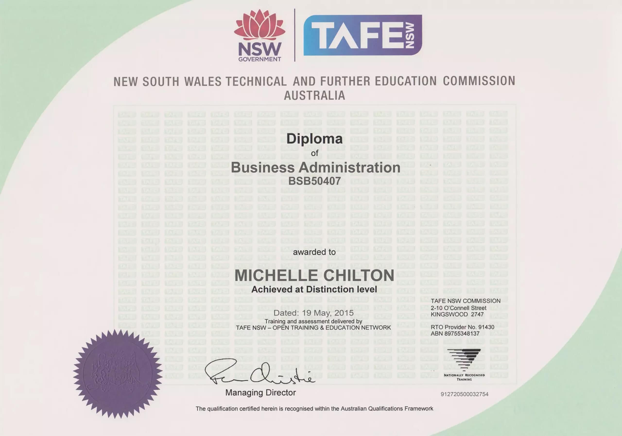 Fake Certificate from TAFE NSW University Template (version2) Fake Certificate from TAFE NSW University Template (version2)
