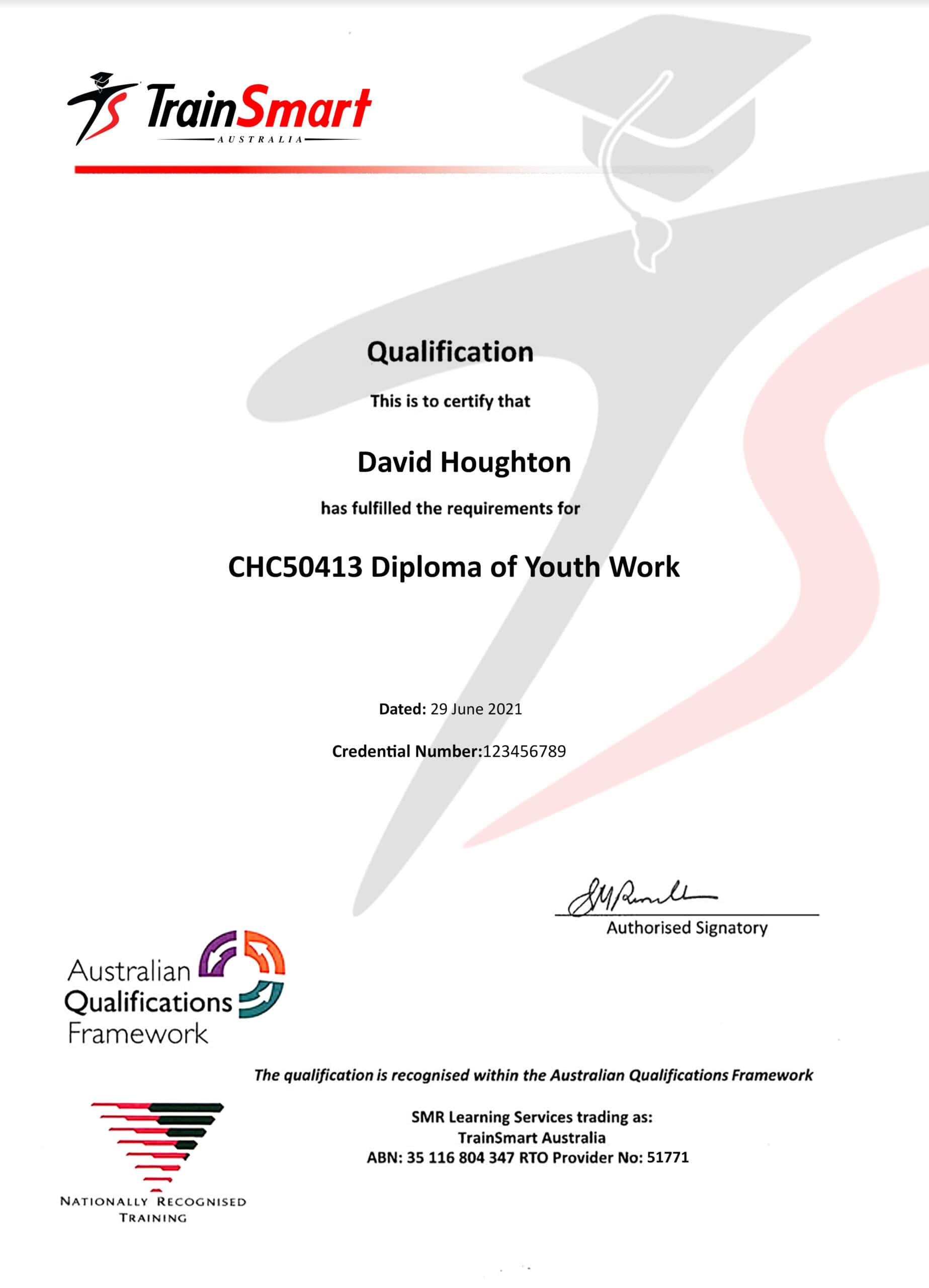 Fake Certificate from TrainSmart Australia Qualification University Template Fake Certificate from TrainSmart Australia Qualification University Template