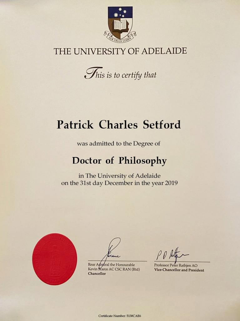 Fake Certificate from University Of Adelaide Template Fake Certificate from University Of Adelaide Template