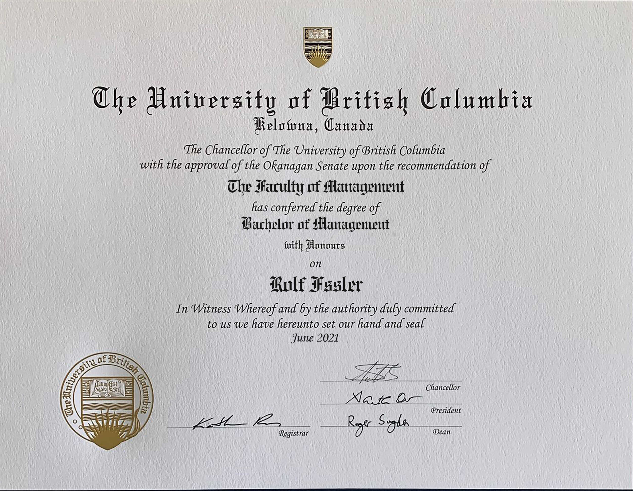 Fake Certificate from University Of British ColumbiaUBC Template Fake Certificate from University Of British ColumbiaUBC Template