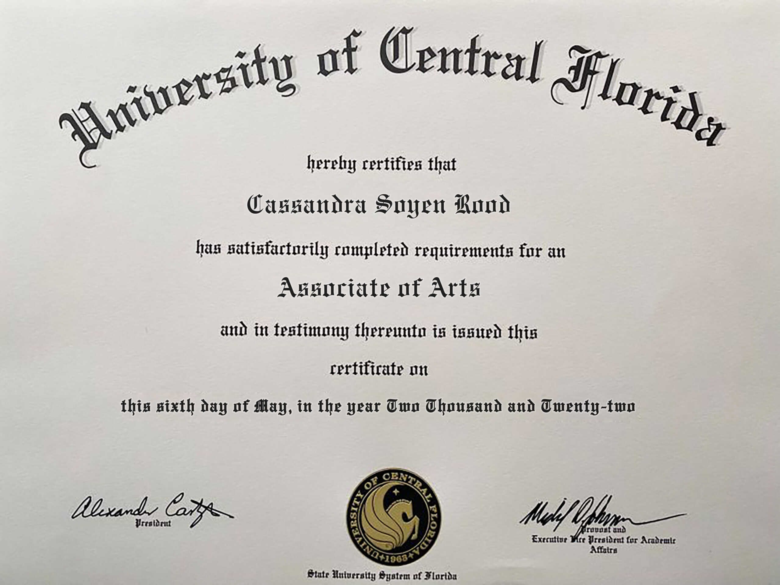 Fake Certificate from University Of Central Florida Template Fake Certificate from University Of Central Florida Template