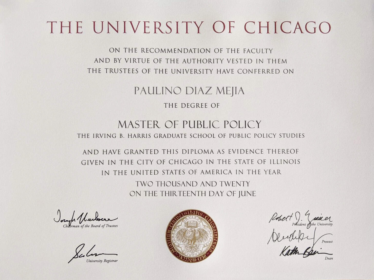 Fake Certificate from University Of Chicago Template Fake Certificate from University Of Chicago Template