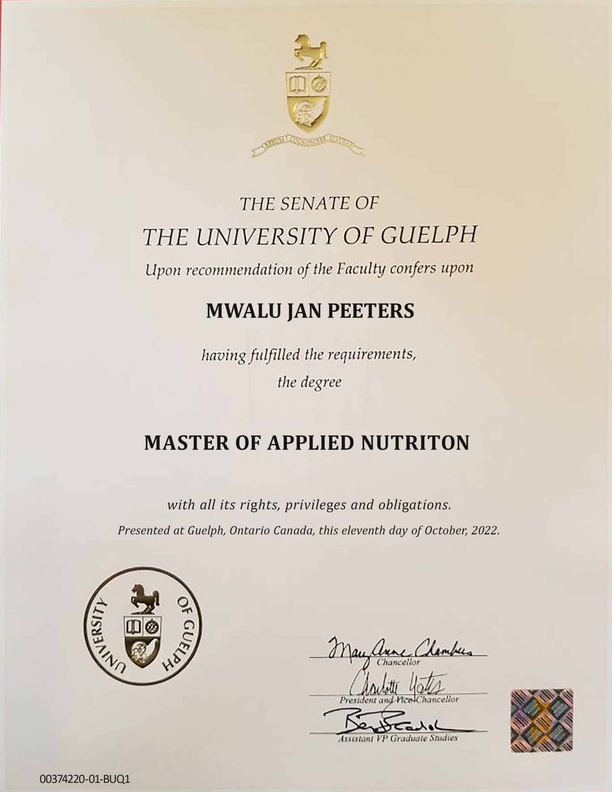 Fake Certificate from University Of Guelph Template Fake Certificate from University Of Guelph Template