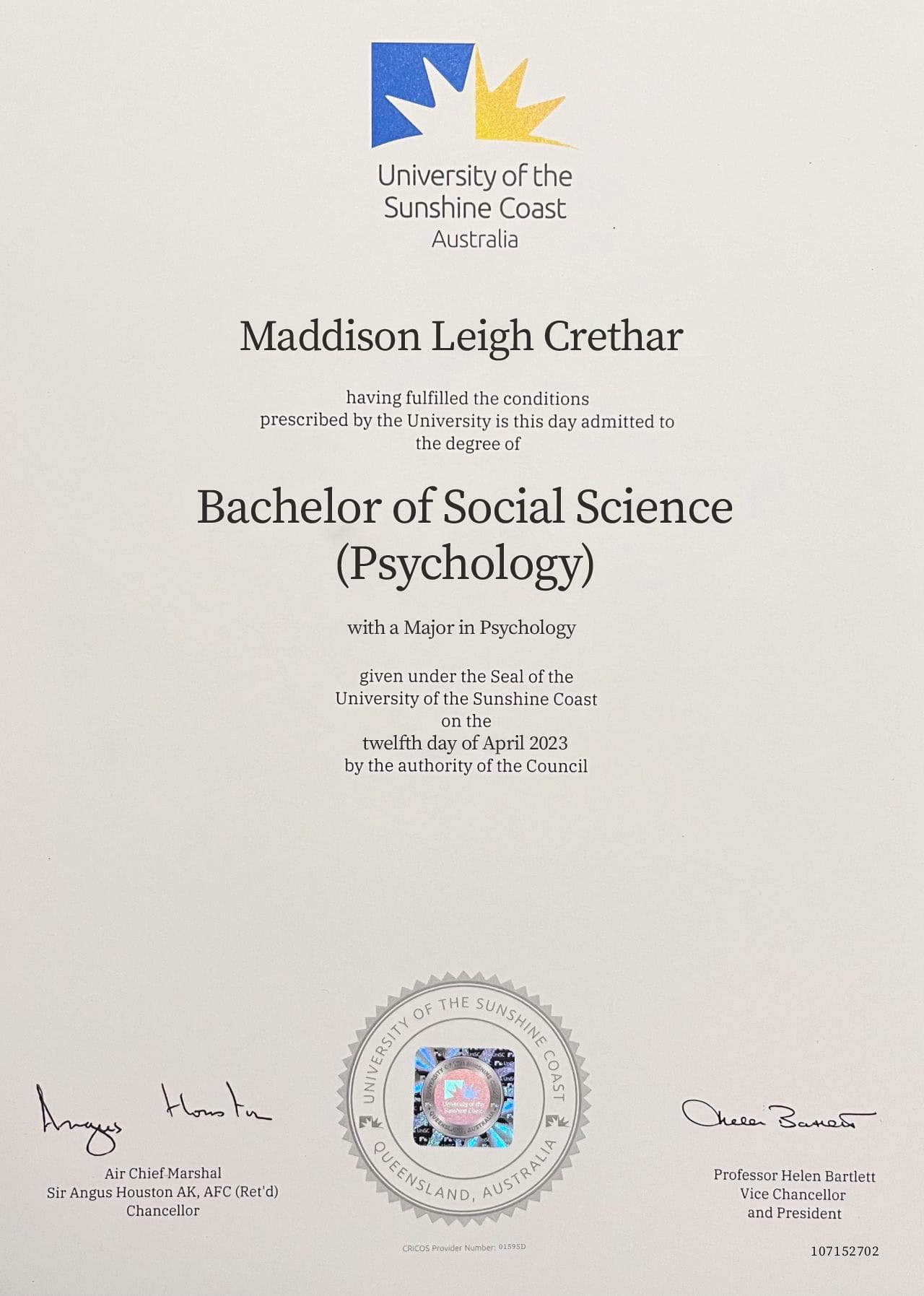 Fake Certificate from University Of The Sunshine Coast Template Fake Certificate from University Of The Sunshine Coast Template