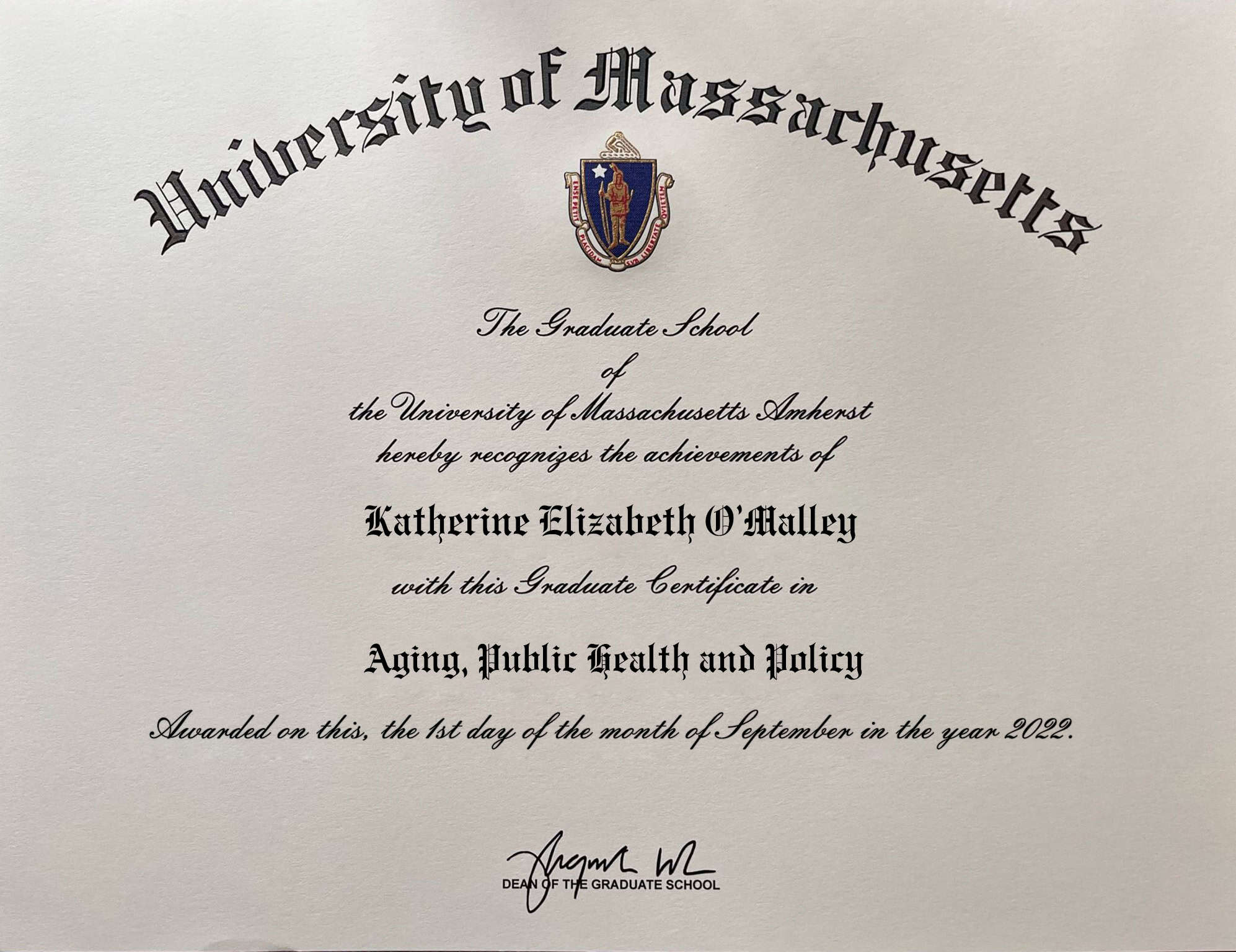 Fake Certificate from University of Massachusetts Template Fake Certificate from University of Massachusetts Template