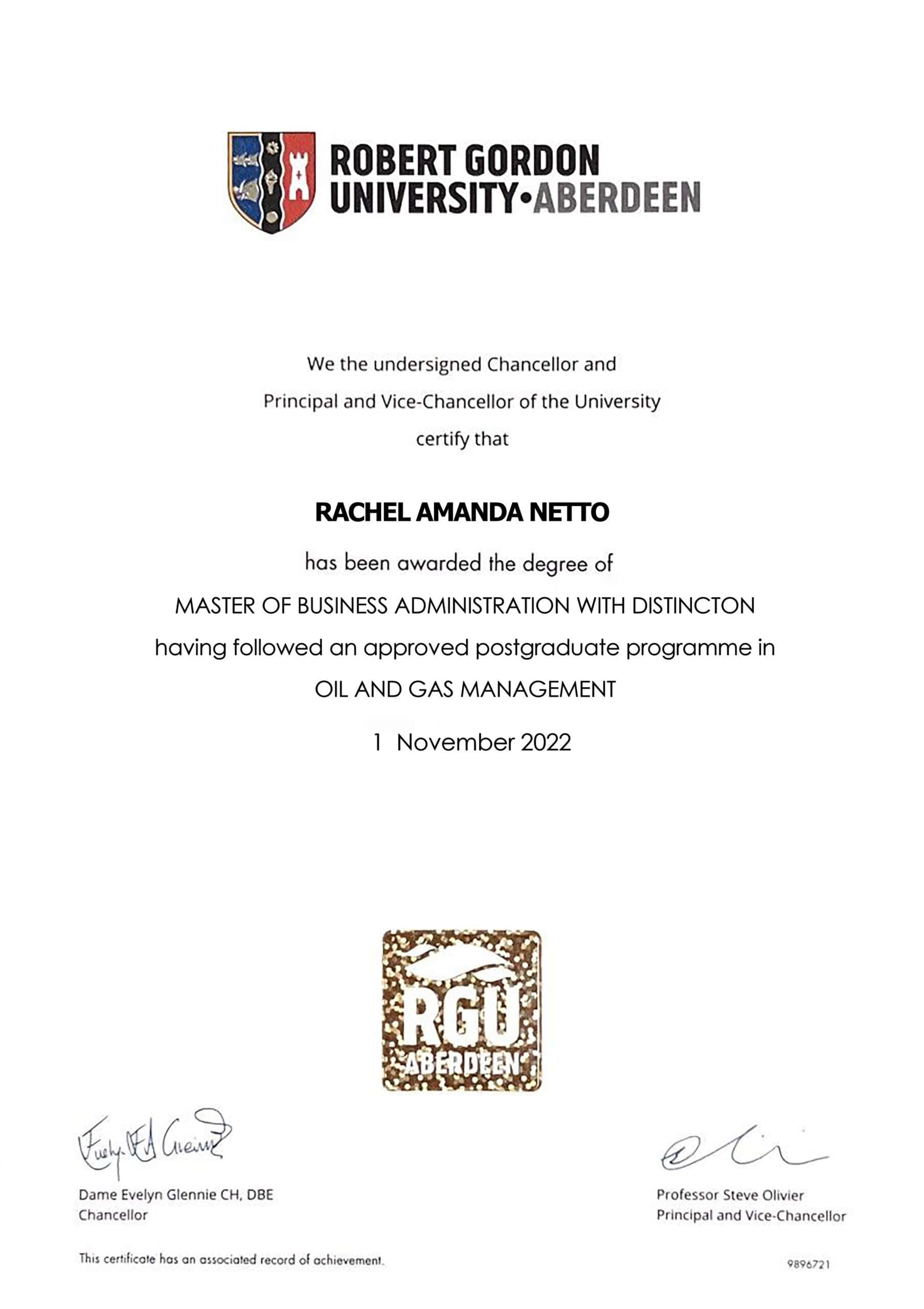 Authentic-Looking Fake certificate from Gordon University Authentic-Looking Fake certificate from Gordon University