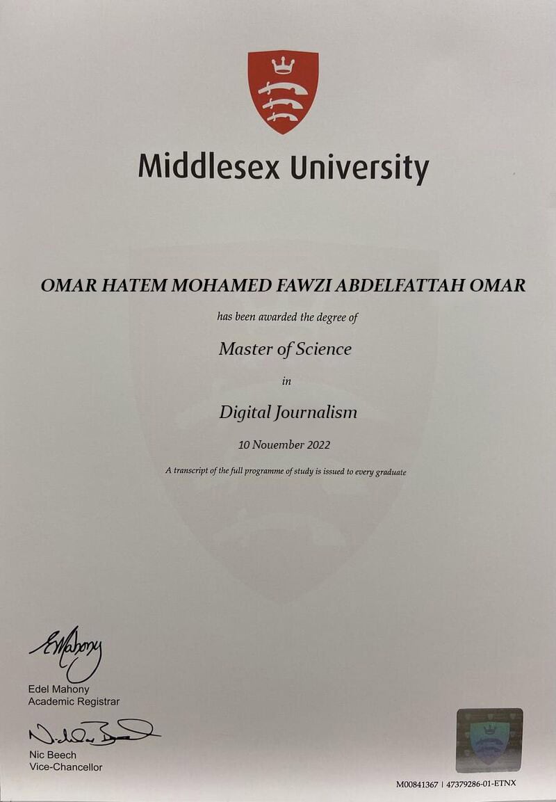 Authentic-Looking Fake certificate from Middlesex University Authentic-Looking Fake certificate from Middlesex University