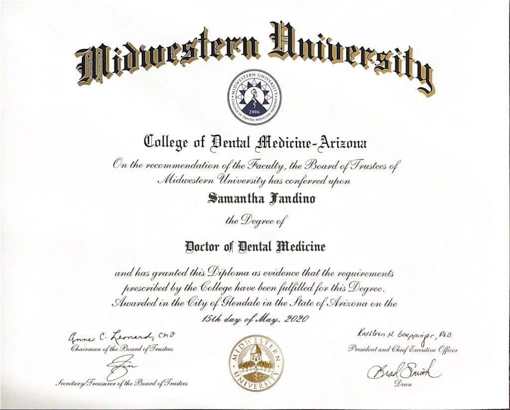Authentic-Looking Fake certificate from Midwestern University Authentic-Looking Fake certificate from Midwestern University
