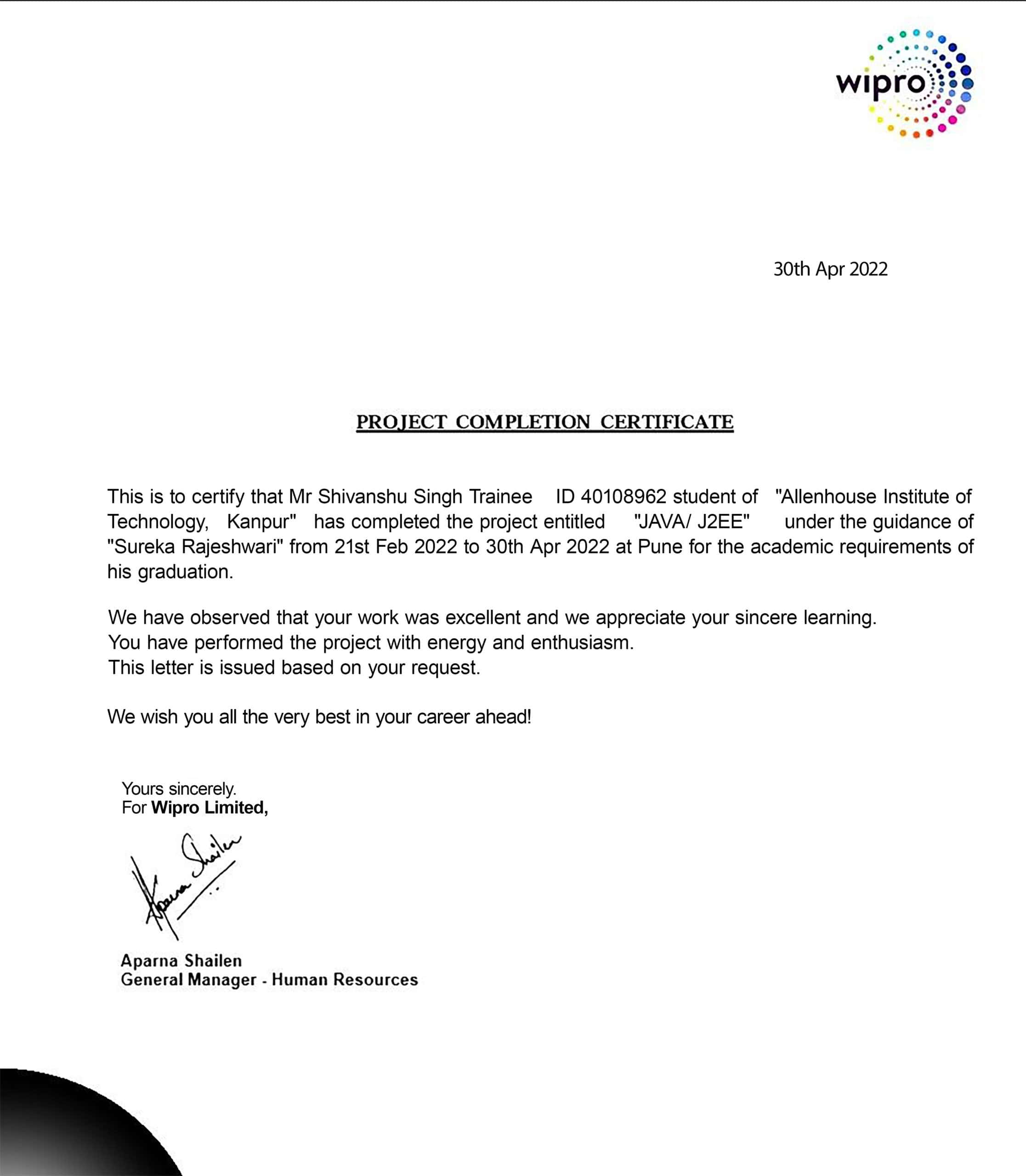 Purchase Realistic Fake wipro company Experience Certificate Templates Easily Editable Purchase Realistic Fake wipro company Experience Certificate Templates Easily Editable