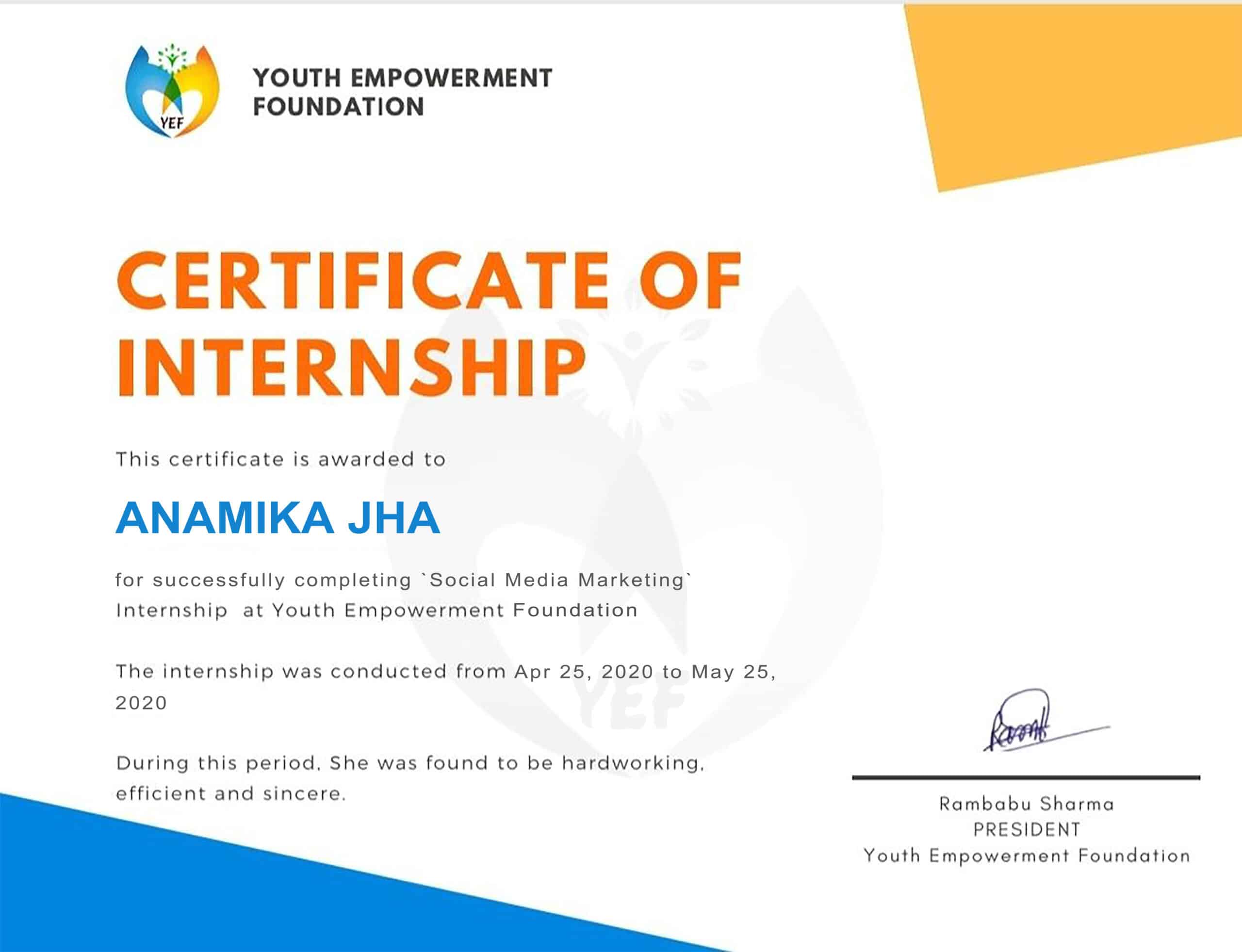 Stand Out with a Customizable Youth Empowerment foundation Internship Certificate PSD Template Stand Out with a Customizable Youth Empowerment foundation Internship Certificate PSD Template