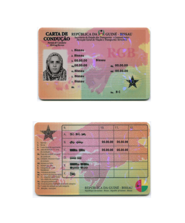 Guinea-Bissau-driver-license-PSD-Template Guinea Bissau driver license PSD Template