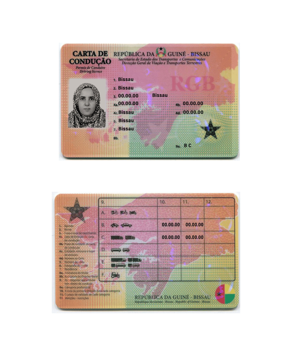 Guinea-Bissau-driver-license-PSD-Template Guinea Bissau driver license PSD Template
