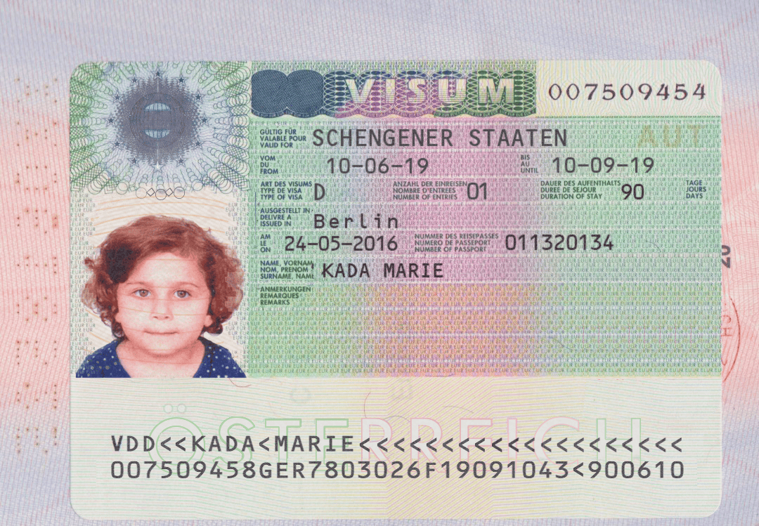 austria-visa Austria schengen visa PSD template