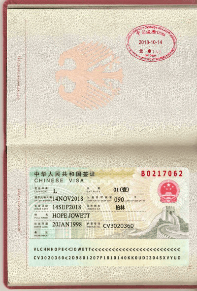 china-visa China tourist visa psd template