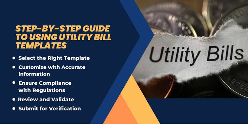 fake utility bills template