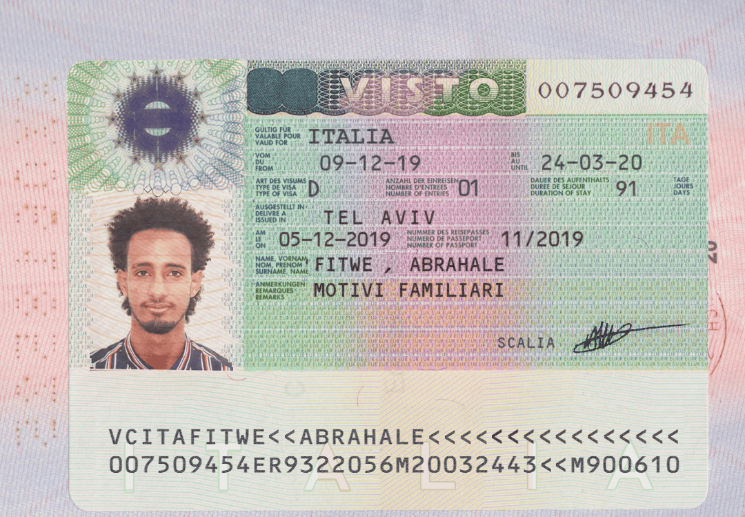 italy-visa-v1 Italy schengen visa PSD template version 1