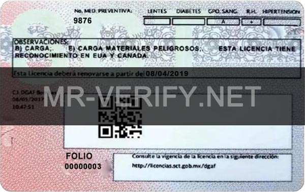 High-Quality Mexico License PSD