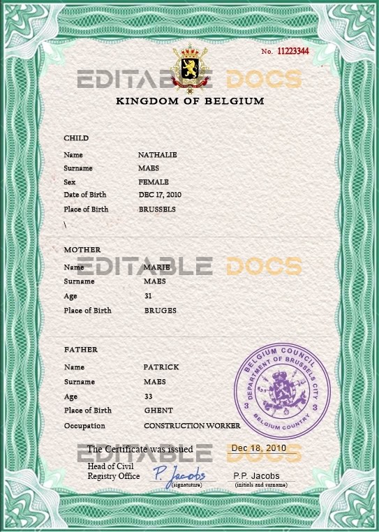 Belgium-vital-record-birth-certificate-PSD-template-fully-editable.jpg Belgium vital record birth certificate PSD template