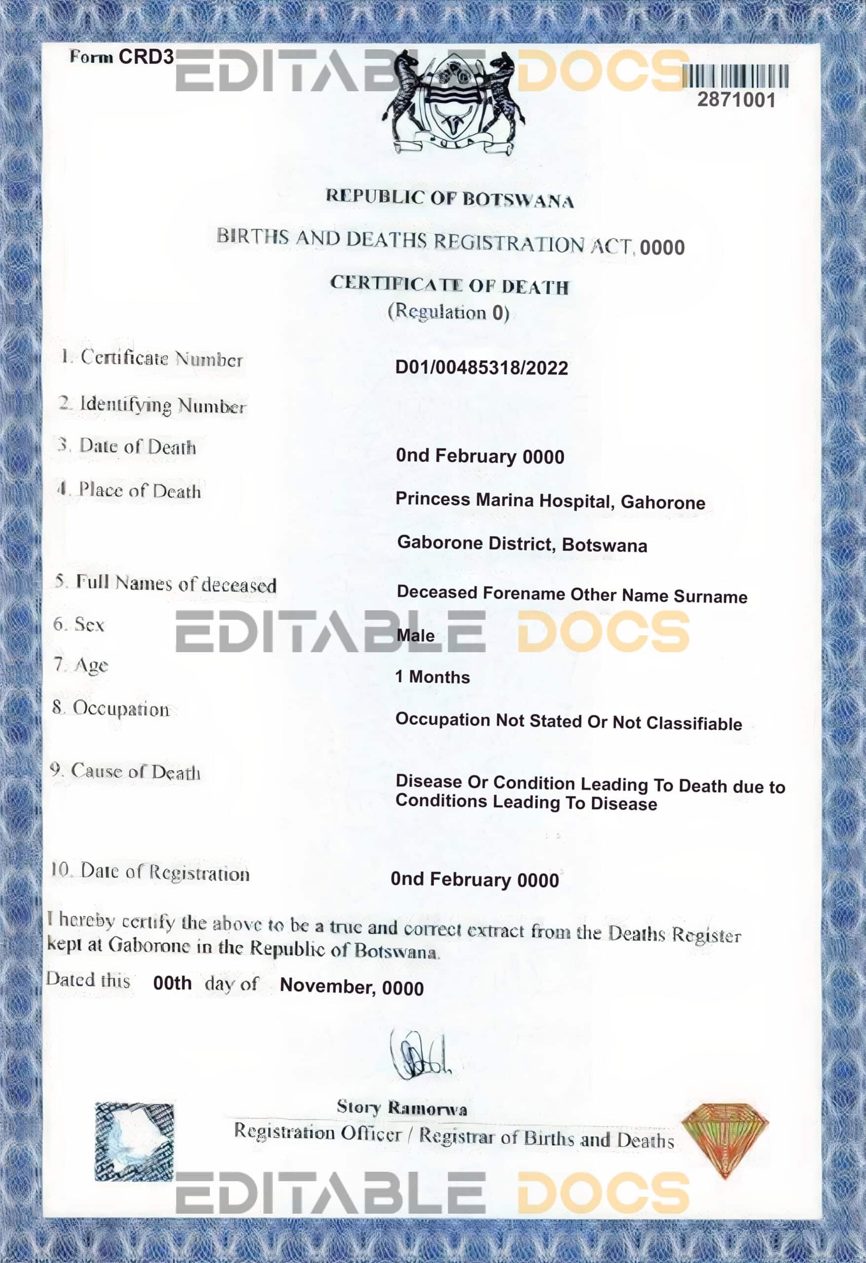 Botswana-death-certificate-template-in-PSD-format-fully-editable-scaled-1.jpg Botswana death certificate template in PSD format