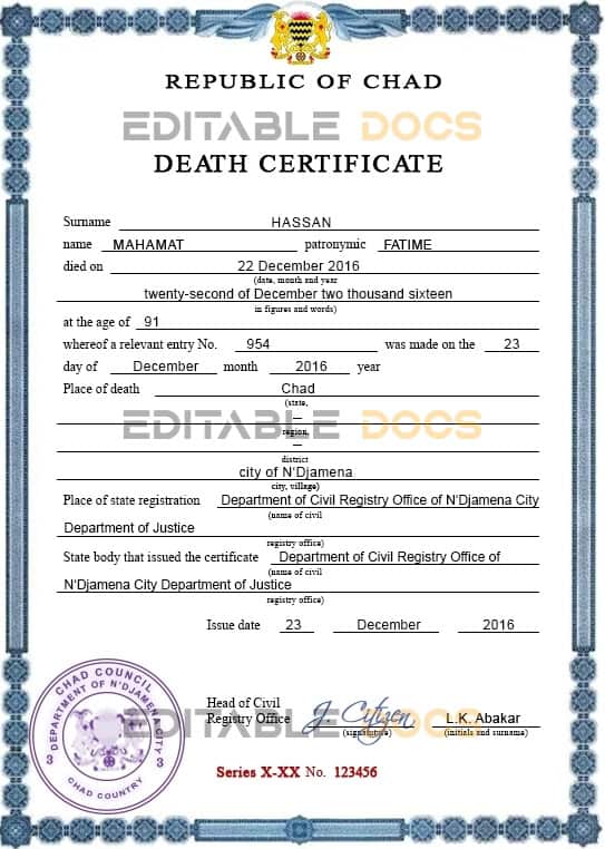 Chad-vital-record-death-certificate-PSD-template-completely-editable.jpg Chad vital record death certificate PSD template