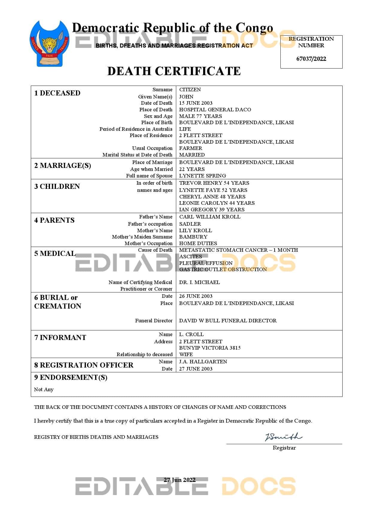 Democratic-Republic-of-the-Congo-Certificat.jpg Democratic Republic of the Congo birth certificate Word and PDF template