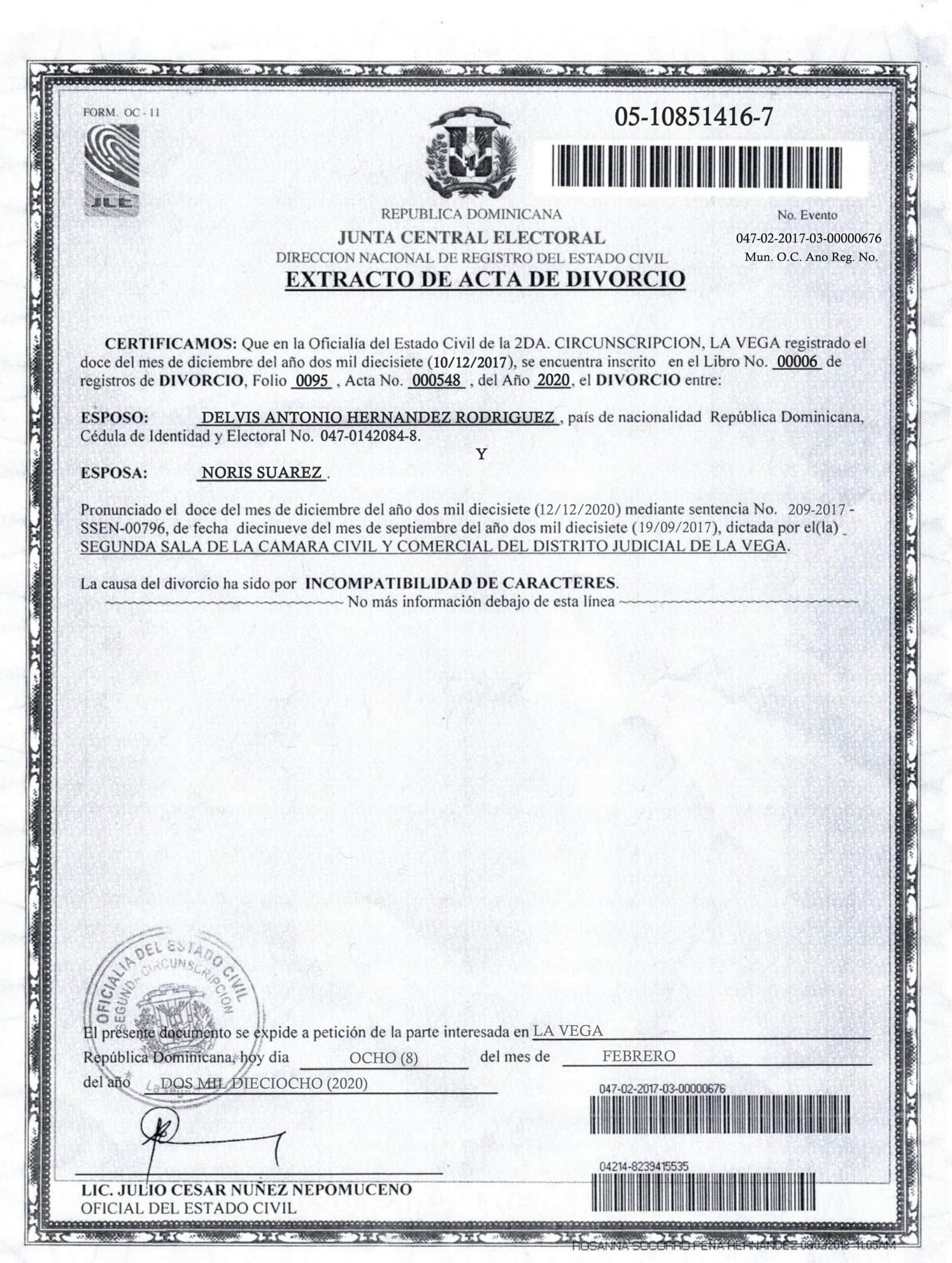 Easily Customize Dominica Divorce Certificate with Realistic word Templates