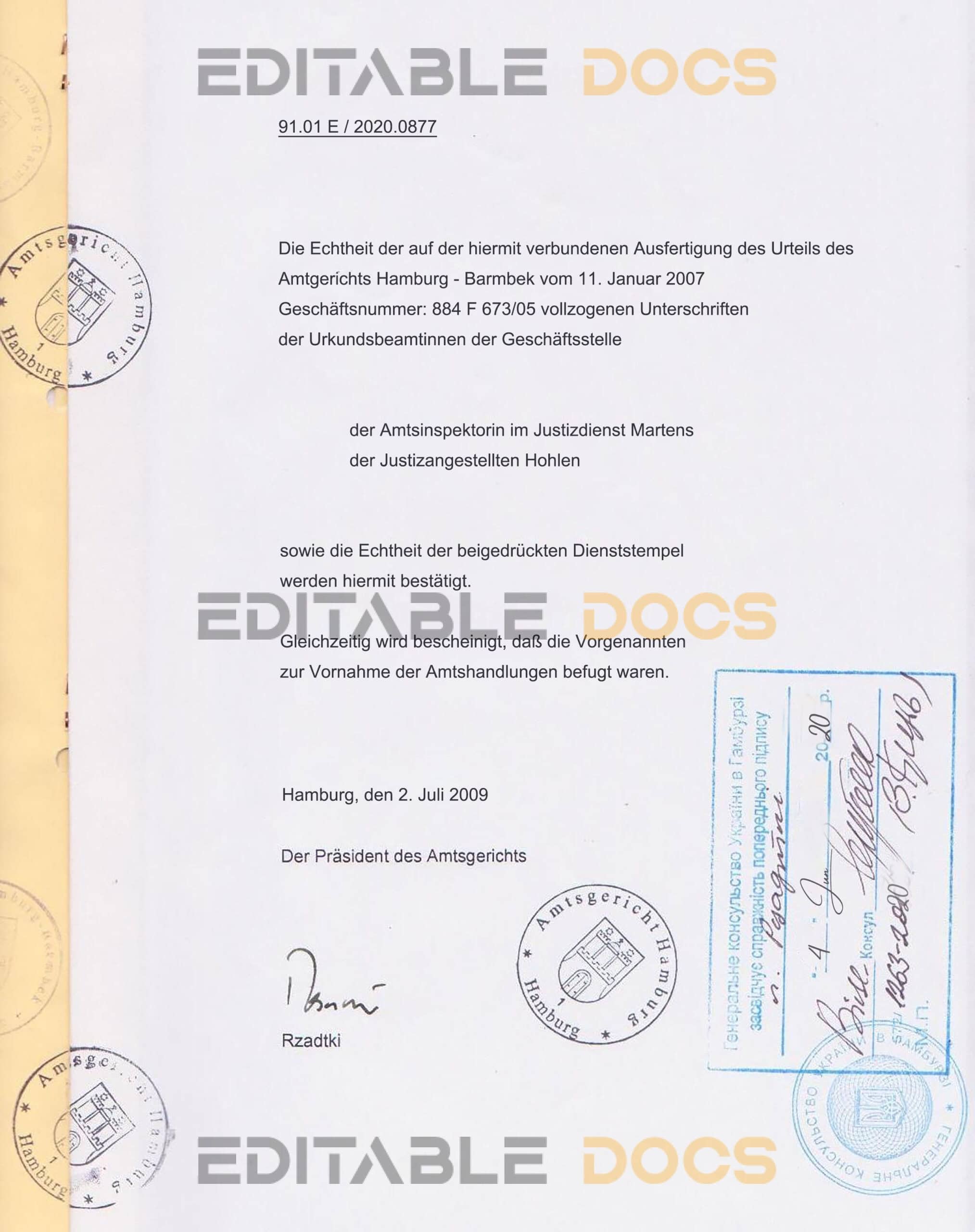 Easily Customize Germany Divorce Certificate with Realistic word Templates 2 Easily Customize Germany Divorce Certificate with Realistic word Templates 2