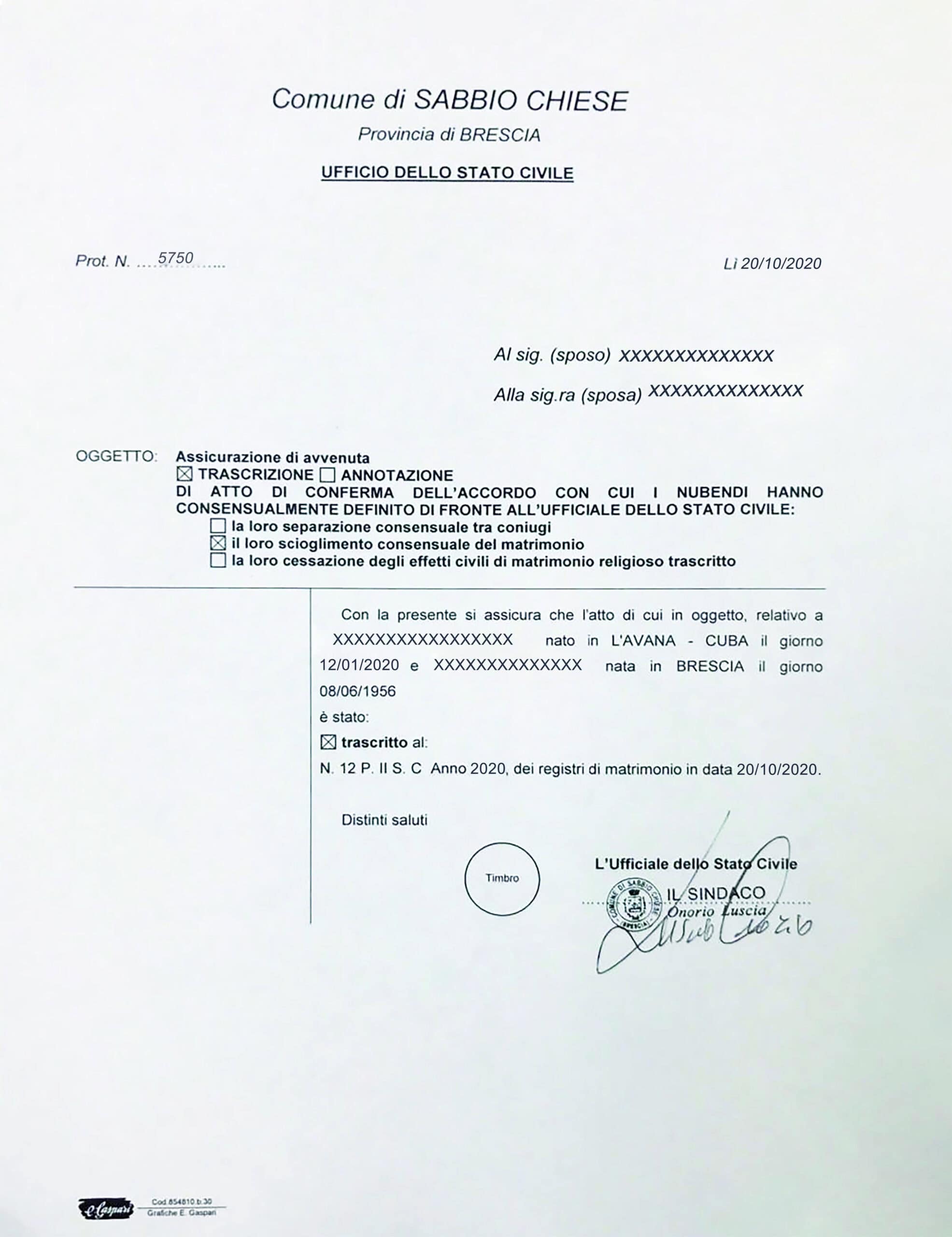 Easily Customize Italy Divorce Certificate with Realistic word Templates