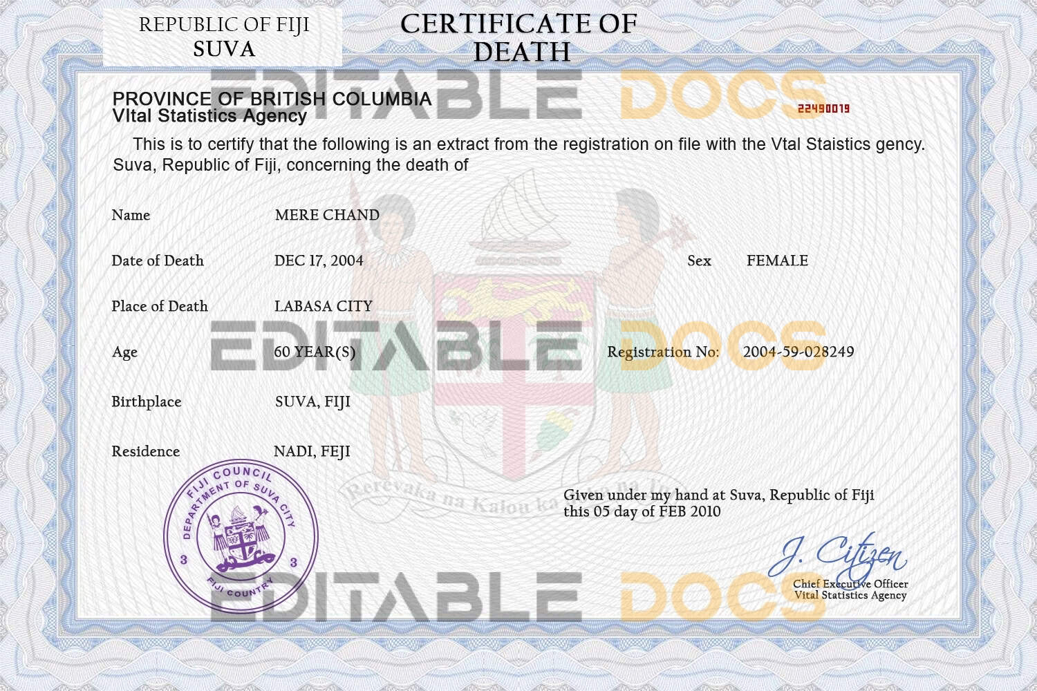 Fiji-death-certificate-PSD-template-completely-editable.jpg Fiji death certificate PSD template