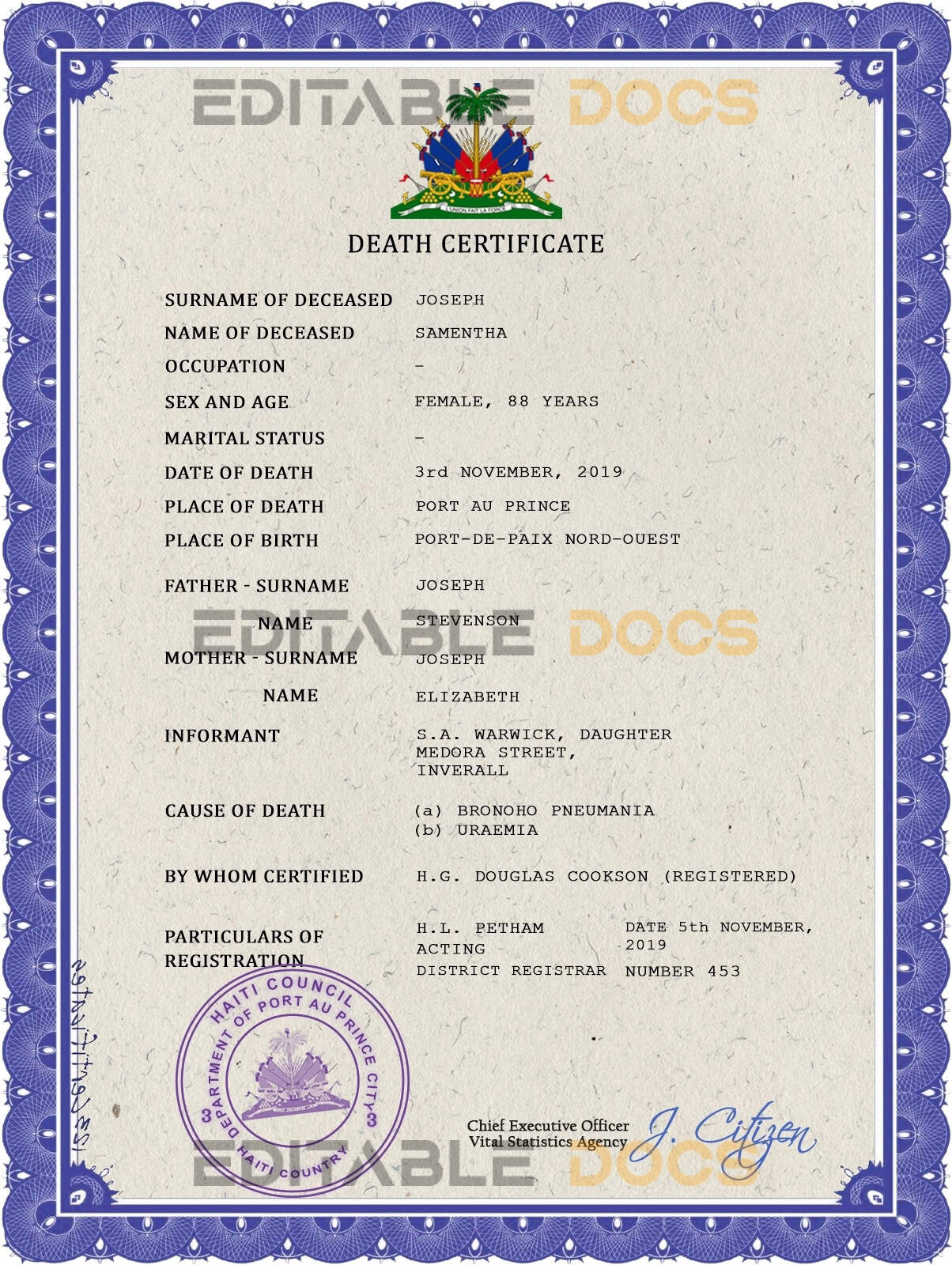 Haiti-death-certificate-PSD-template-completely-editable.jpg Haiti death certificate PSD template