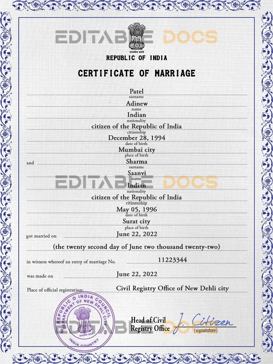 India-marriage-certificate-Word-and-PDF-template-fully-editable.jpg India marriage certificate Word and PDF template