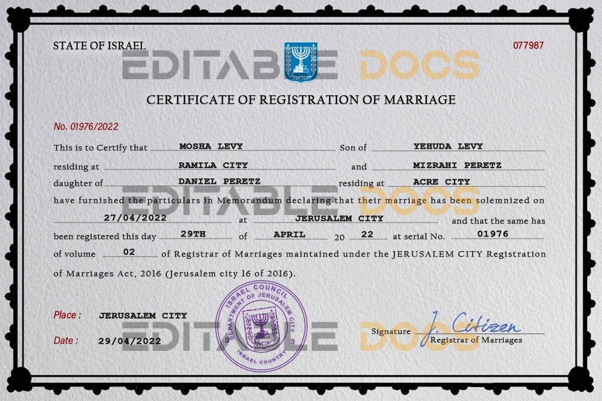 Israel-marriage-certificate-Word-and-PDF-template-completely-editable.jpg Israel marriage certificate Word and PDF template