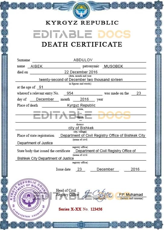 Kyrgyzstan-death-certificate-PSD-template-completely-editable.jpg Kyrgyzstan death certificate PSD template