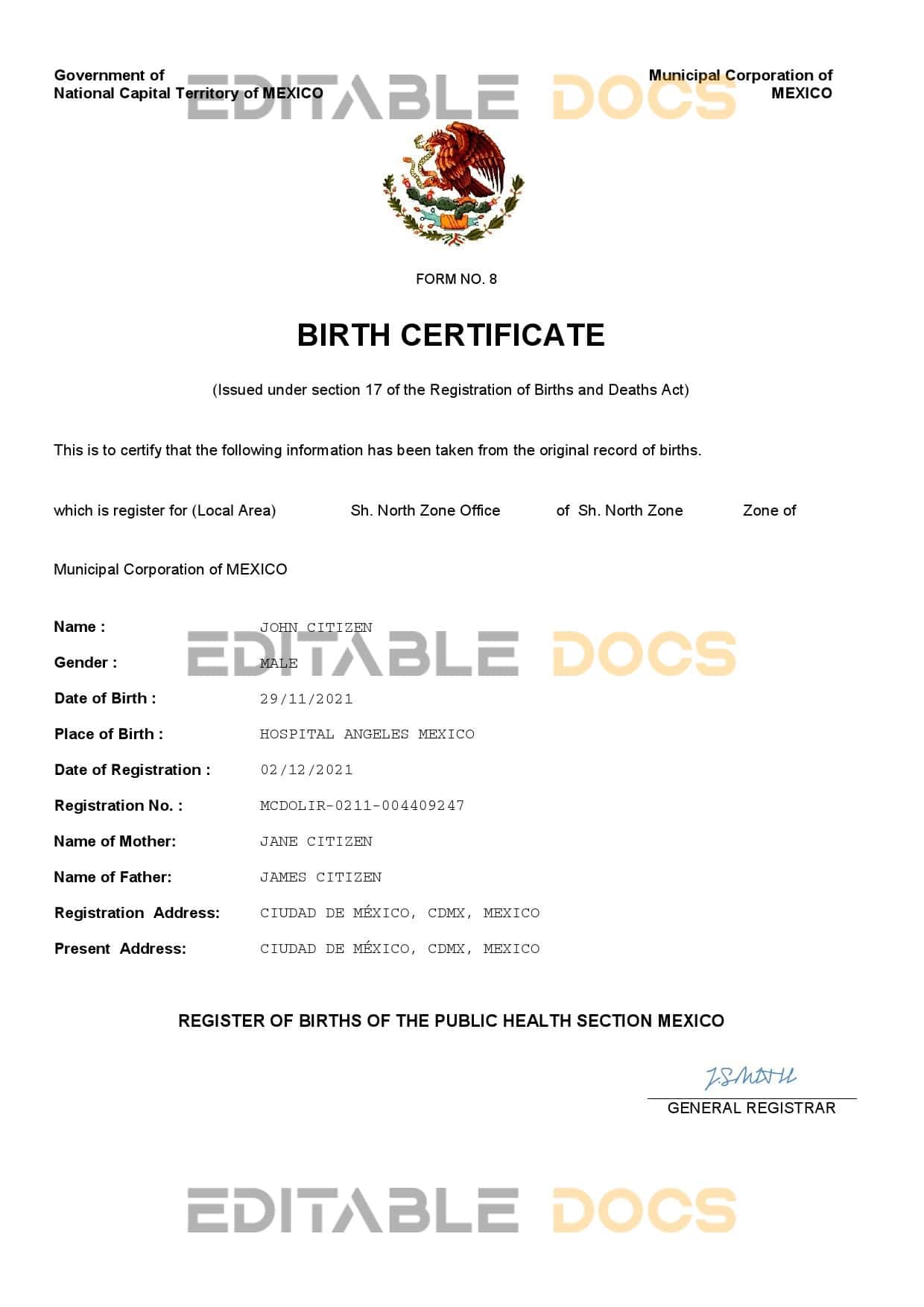 Mexico-birth-certificate.jpg Mexico birth certificate Word and PDF template