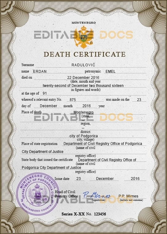 Montenegro-vital-record-death-certificate-PSD-template-fully-editable.jpg Montenegro vital record death certificate PSD template